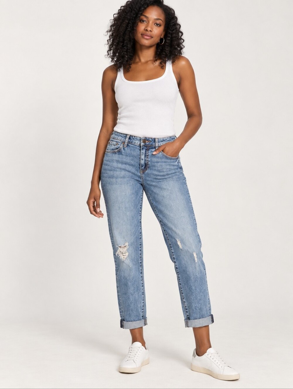 ❤ KUT FROM THE KLOTH KATY BOYFRIEND JEANS, DISTRESSED, 8 (28)
